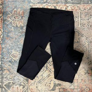 Lululemon 3/4 Inch black low-rise Leggings